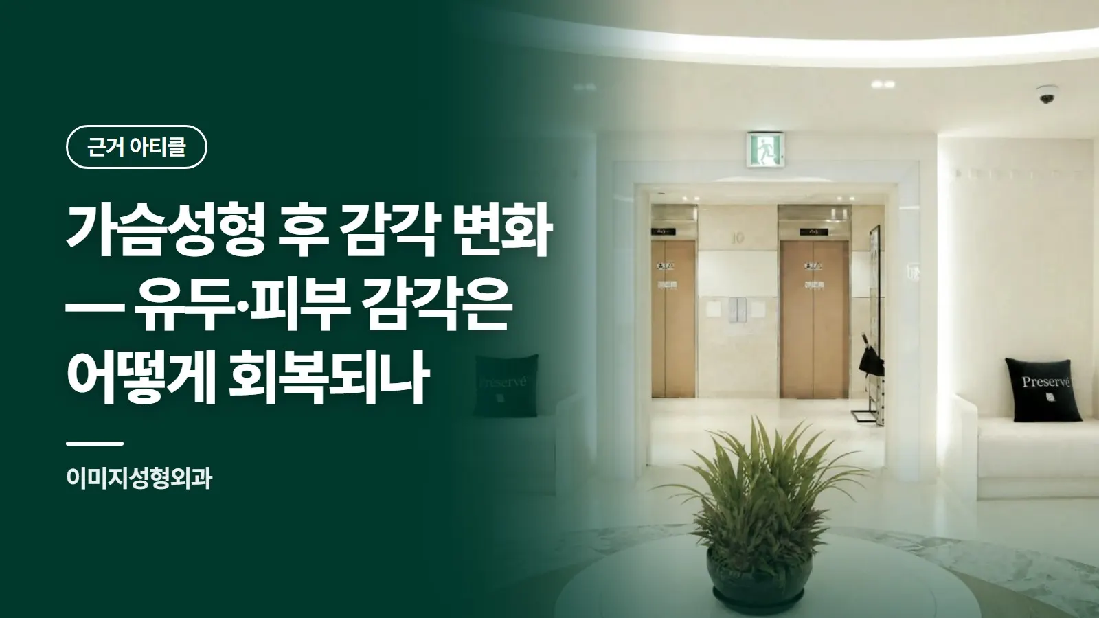 가슴성형 후 감각 변화 — 유두·피부 감각은 어떻게 회복되나